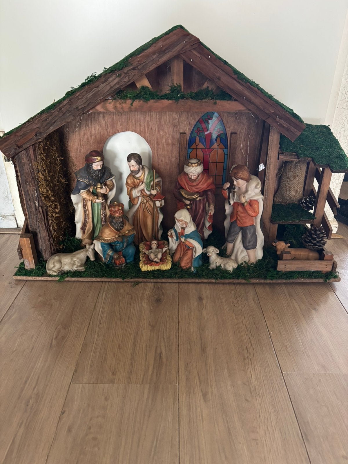 Kerststal groot, Ophalen, Gebruikt