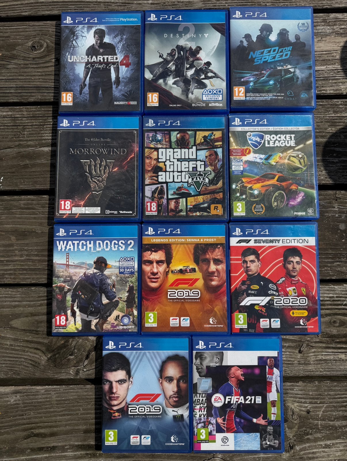 PlayStation 4 spellen (11 stuks), Spelcomputers en Games, Ophalen, Gebruikt