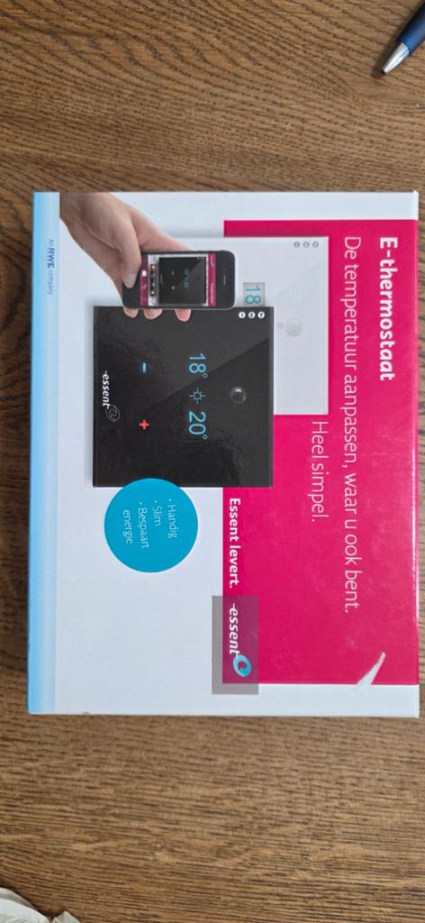 Essent E-thermostaat - Splinternieuw in doos, Ophalen of Verzenden, Slimme thermostaat, Nieuw