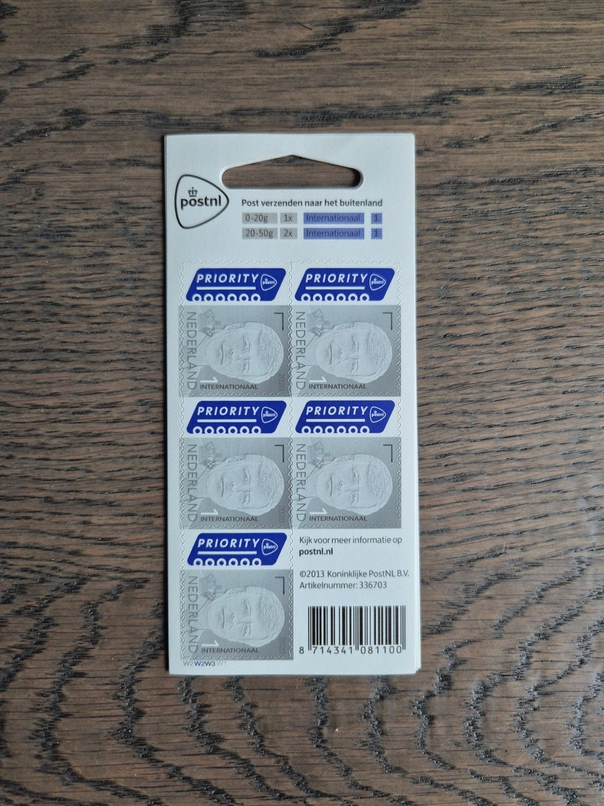 PostNL Internationale Postzegels - Priority (2013), Ophalen of Verzenden, Na 1940, Postfris