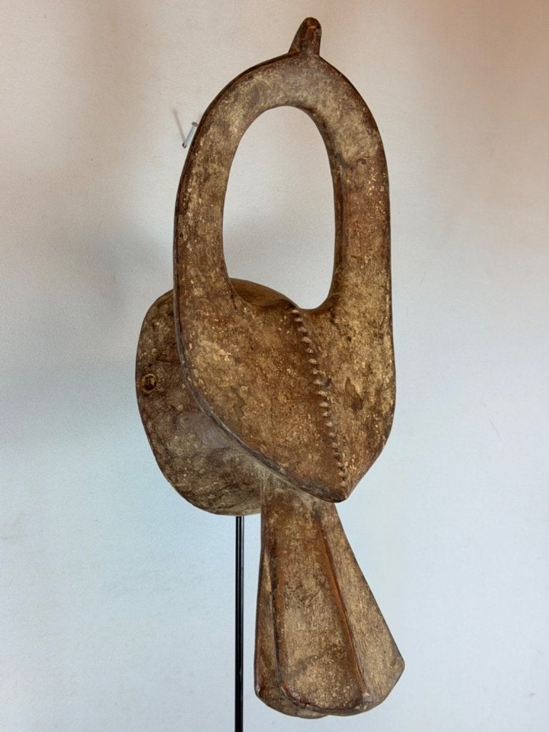 260256 Oud Afrikaans Mumuye masker uit Nigeria., Ophalen of Verzenden
