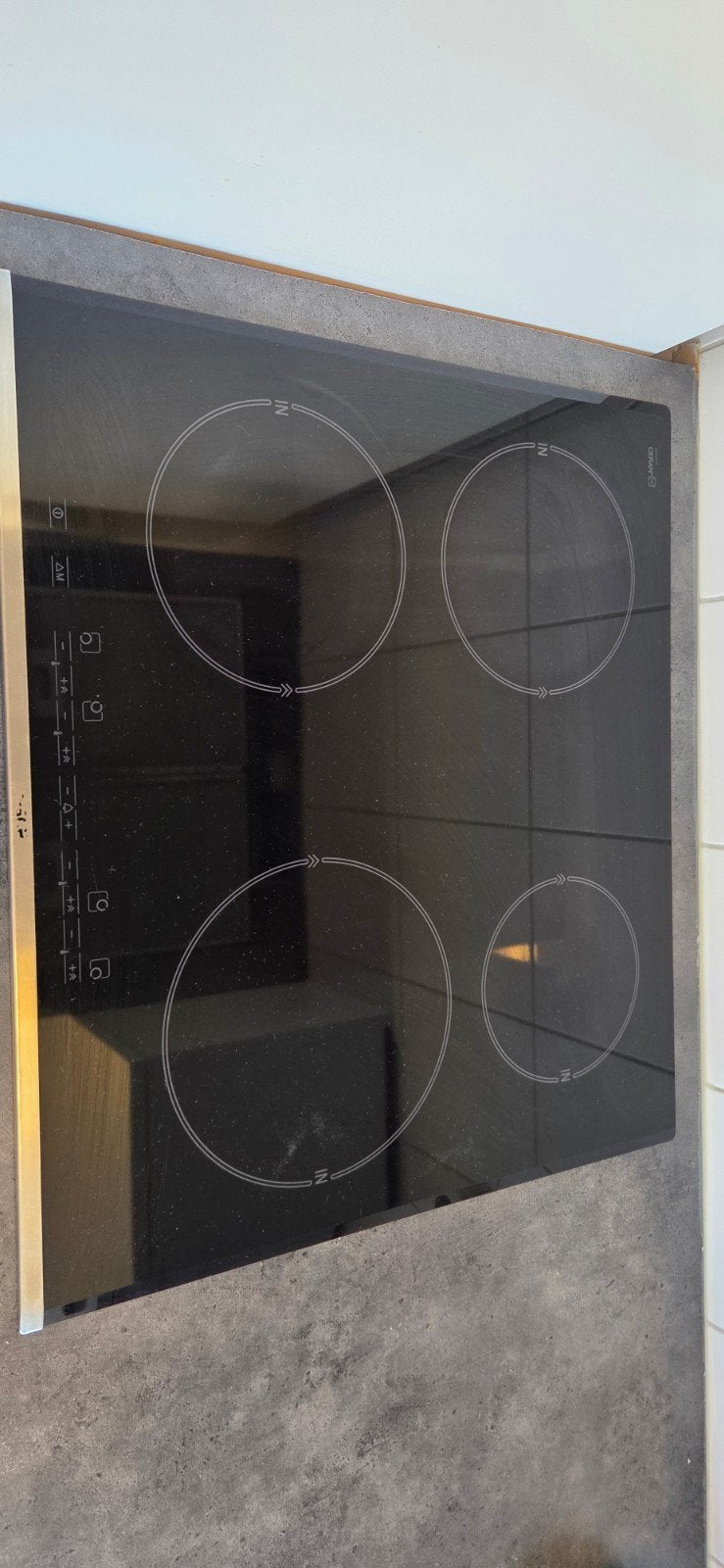 Bosch inductie Kookplaat - Schott Ceran Glas, Ophalen, 4 kookzones, Zo goed als nieuw, Inbouw