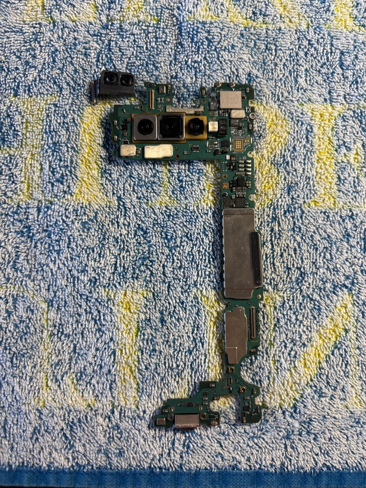 Moederbord + Camera’s voor en achter Samsung Galaxy S10+, Telecommunicatie, Mobiele telefoons | Toebehoren en Onderdelen, Ophalen of Verzenden