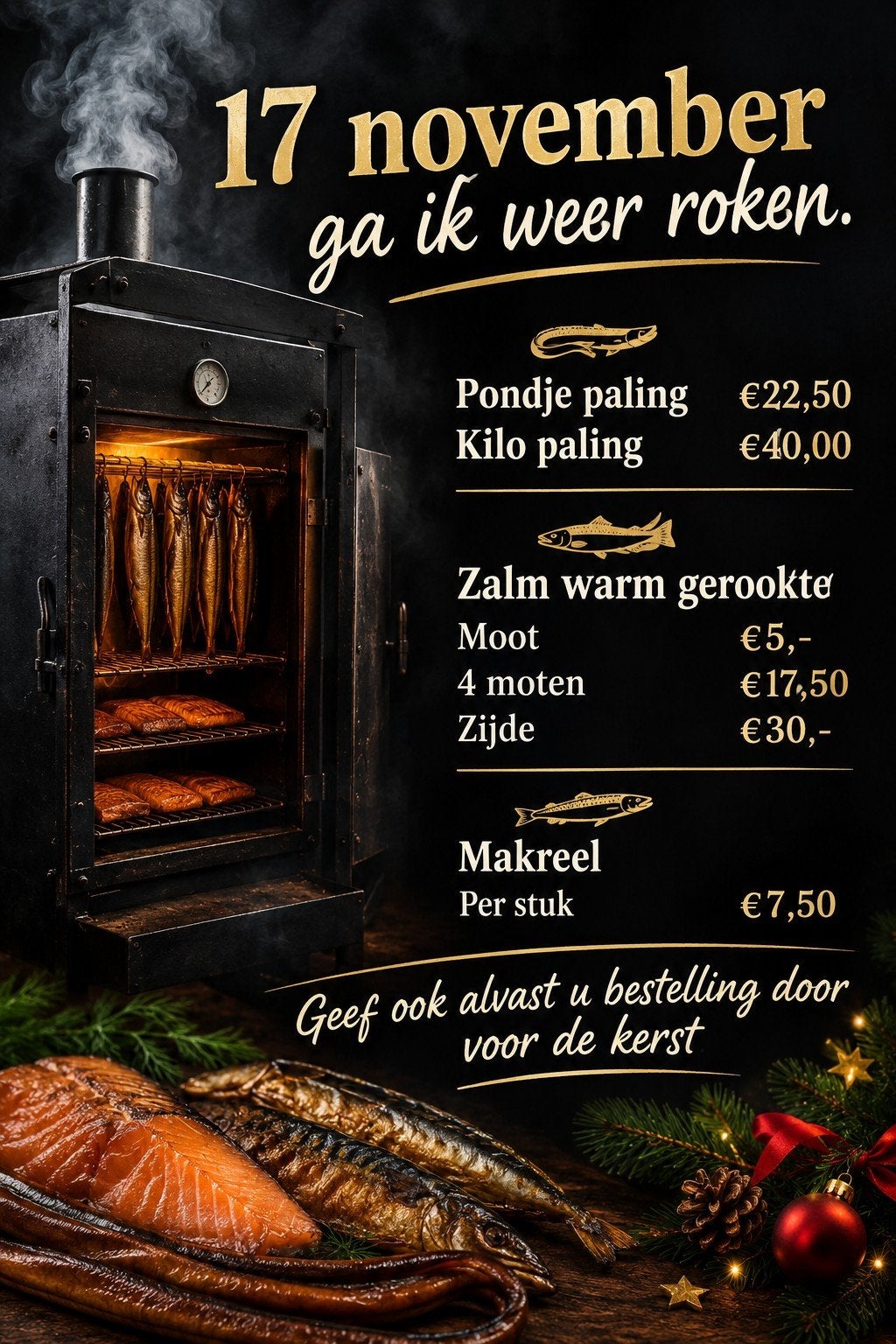 Gerookte vis, Ophalen