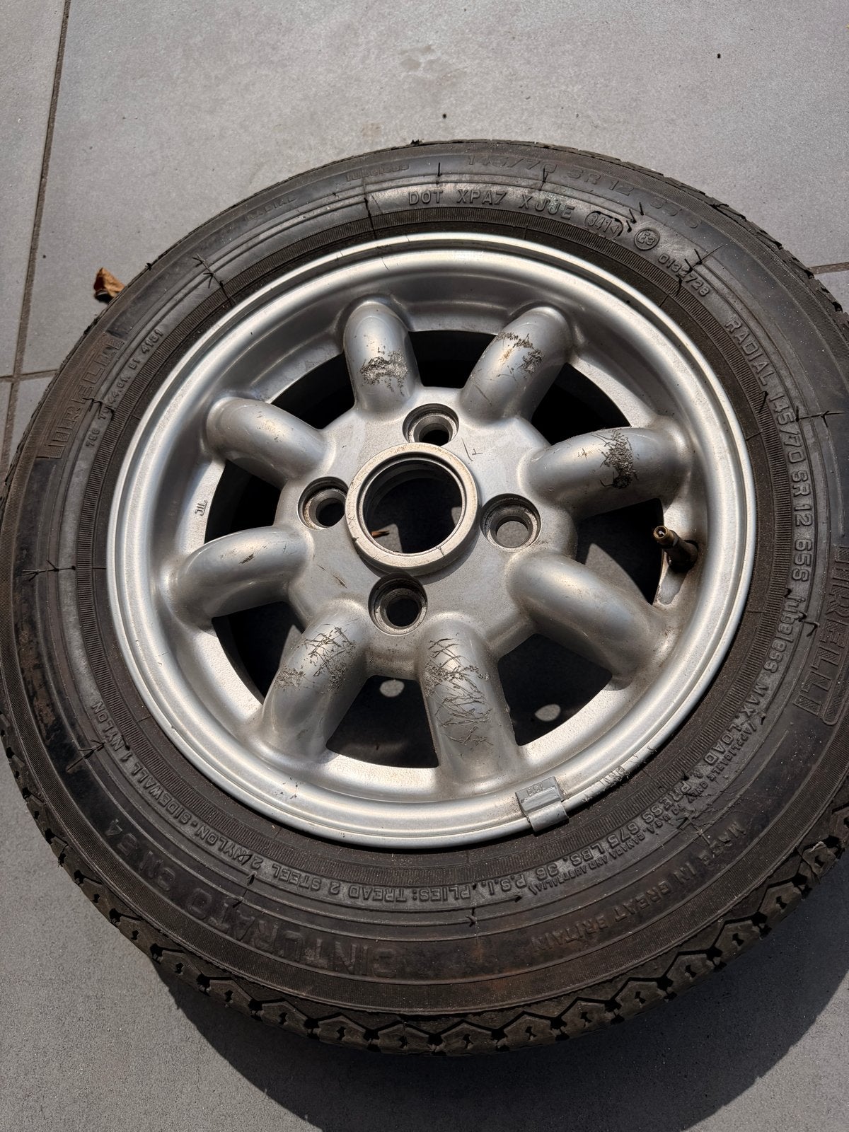 Classic Mini 12 inch reservewiel met band, Auto-onderdelen, Ophalen, Gebruikt
