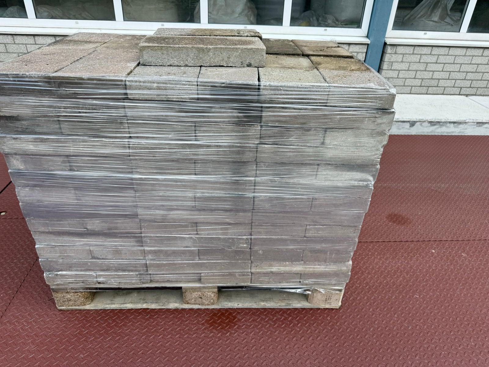 Betonstenen 40x20x7 cm - 12,5 m2 op pallet, Ophalen, Gebruikt, 10 m² of meer, Beton