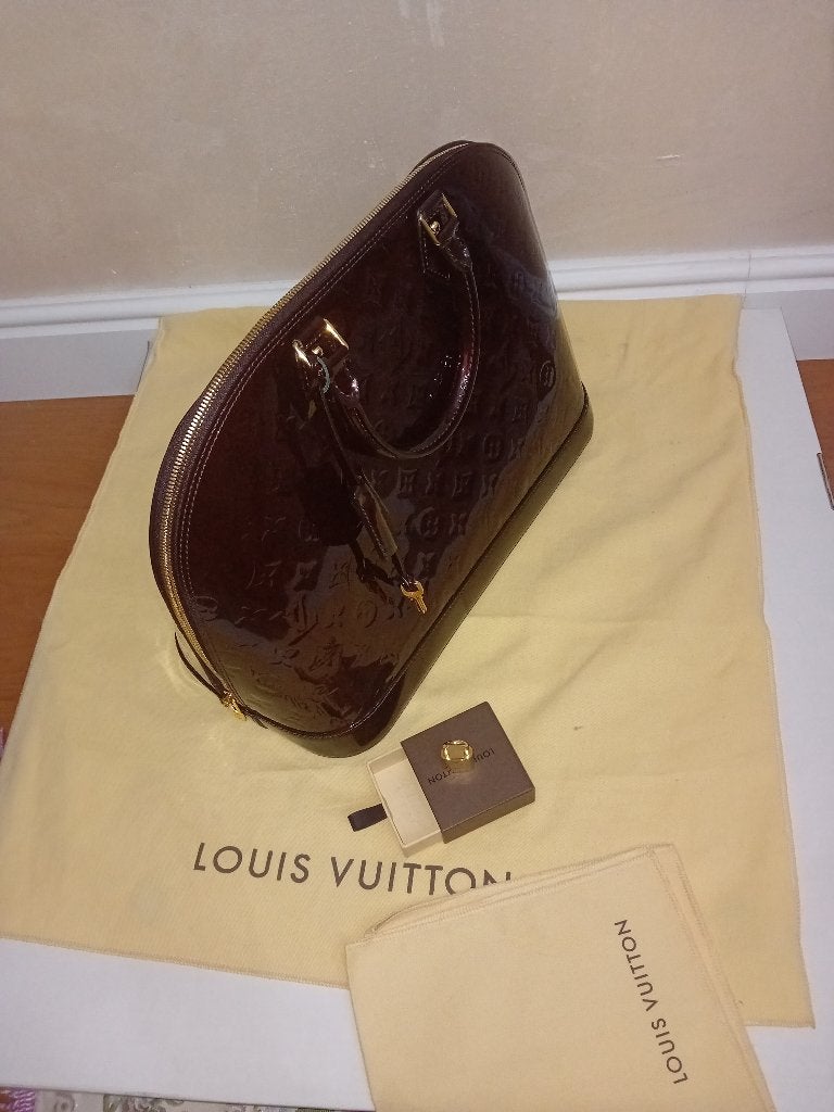 Louis vuitton Alma gm vernis amarant leather, Ophalen of Verzenden, Nieuw, Bruin, Handtas