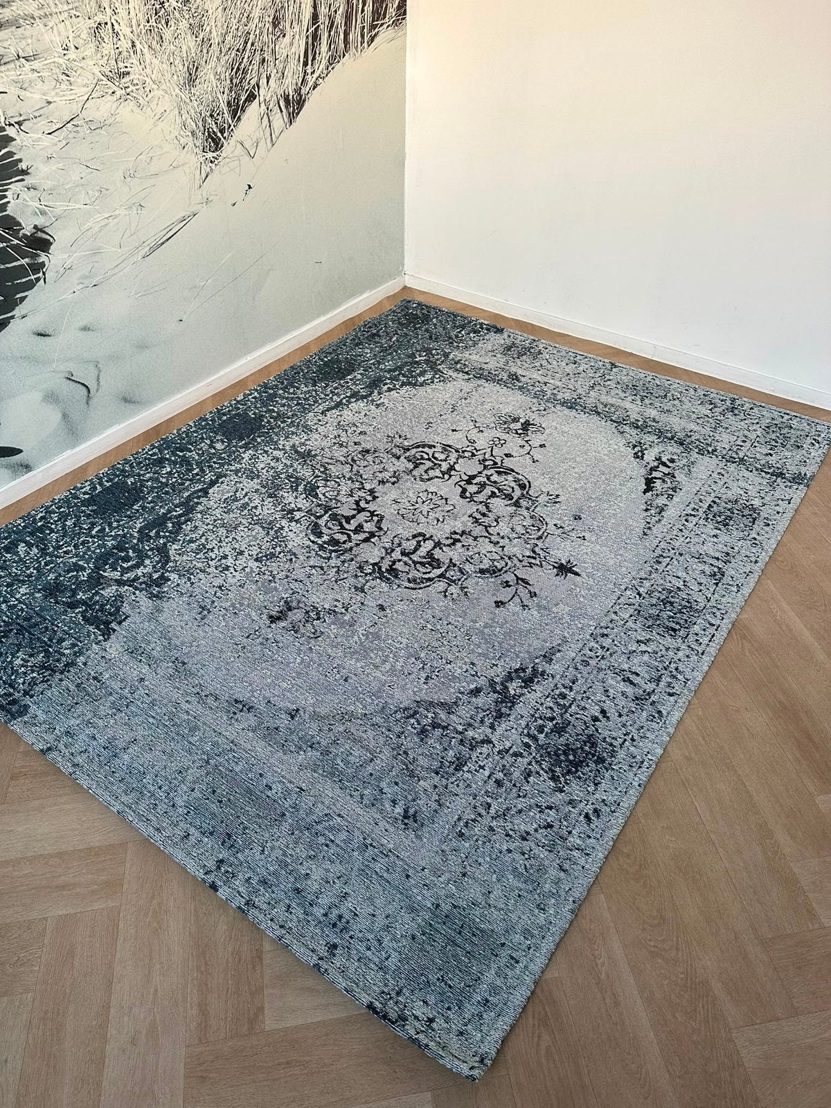 Brinker vloerkleed Meda Denim Blue 170x230, 150 tot 200 cm, Ophalen of Verzenden, Rechthoekig, Nieuw