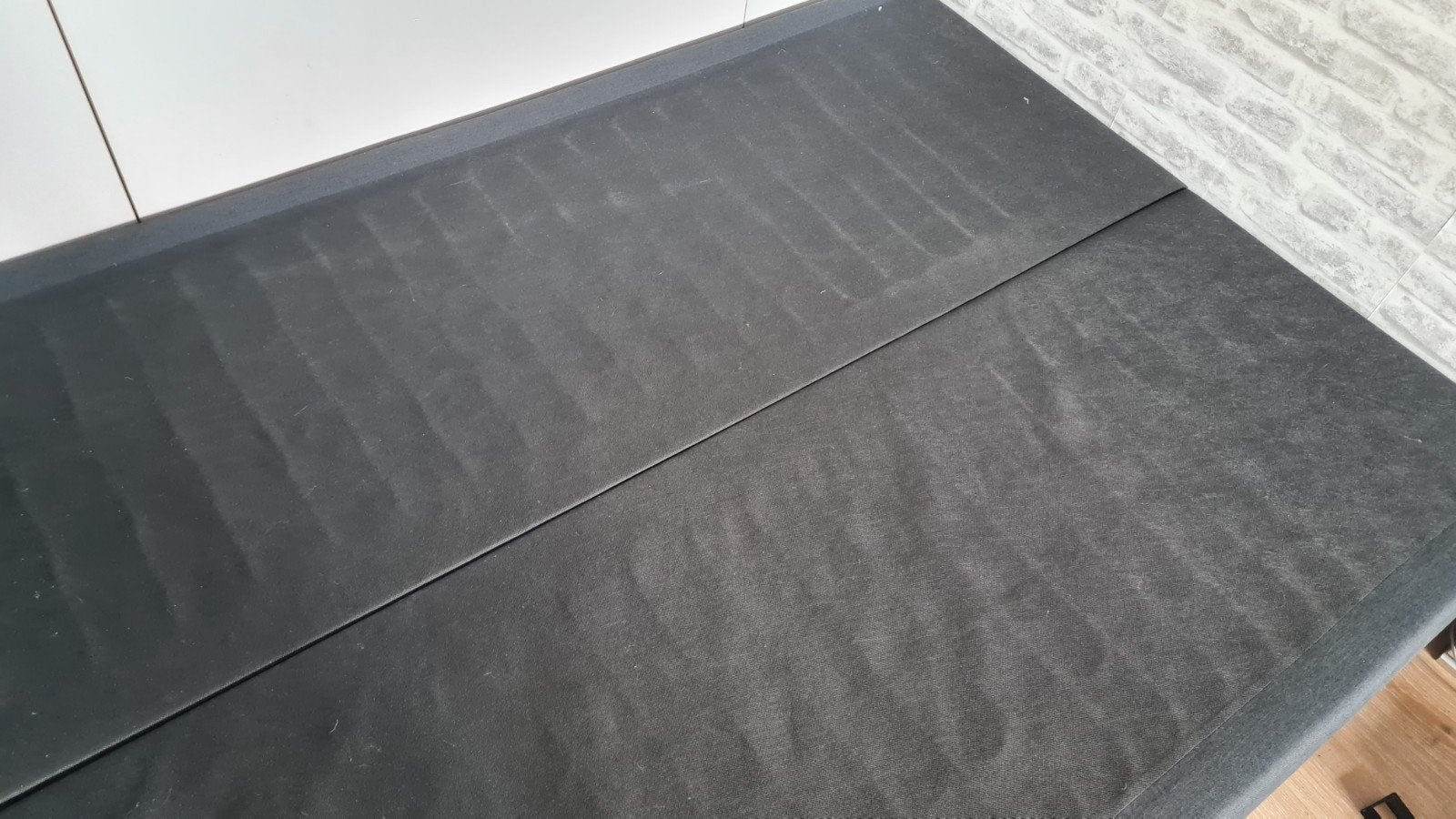 Opsplitsbaar bed met dubbel dek matras, Ophalen, Zwart, Tweepersoons, 140 cm
