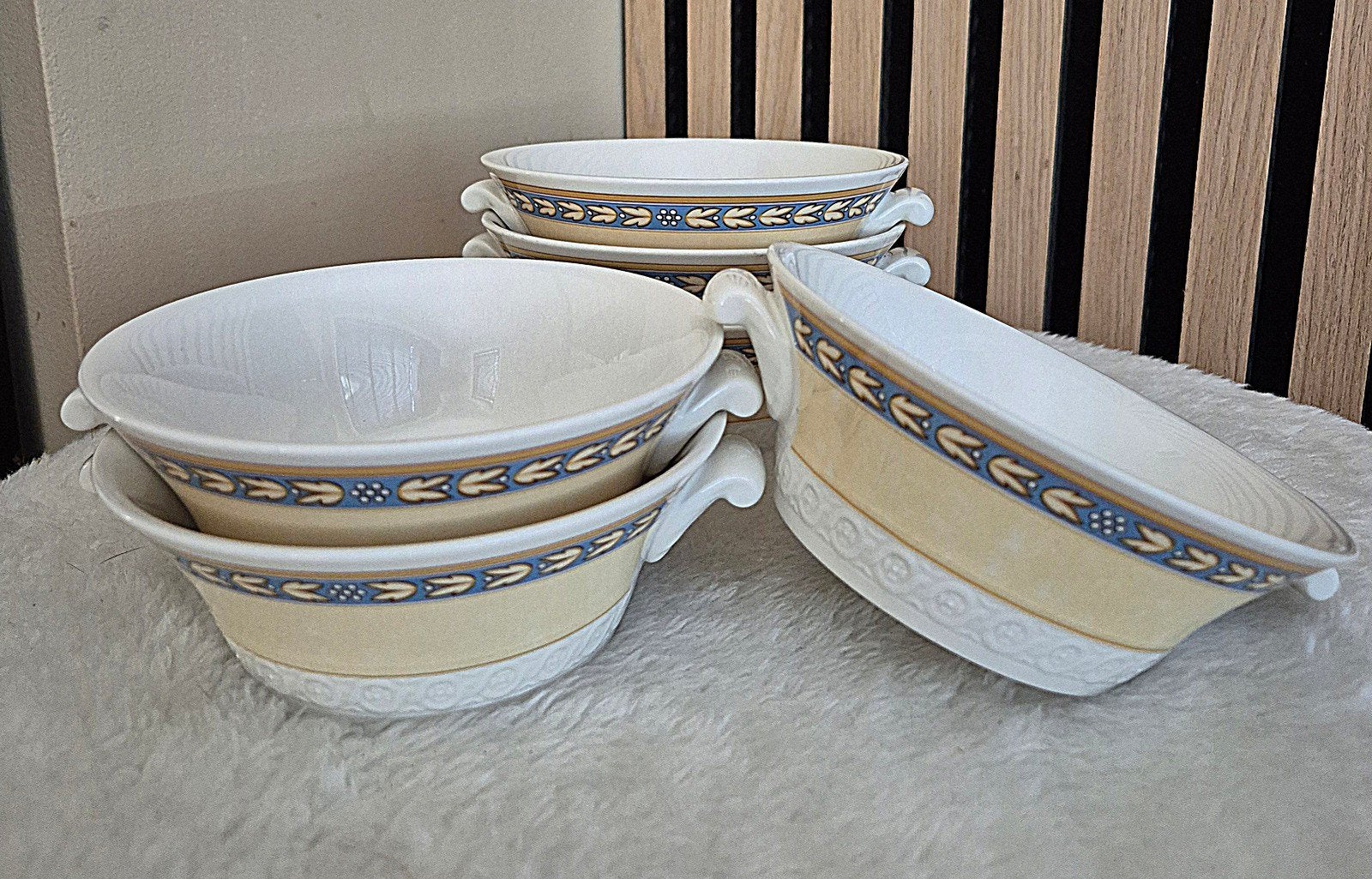 6 Villeroy & Boch schaaltjes / soepkommen /dessertkommen, Villeroy & Boch, Ophalen of Verzenden, Overige stijlen, Porselein