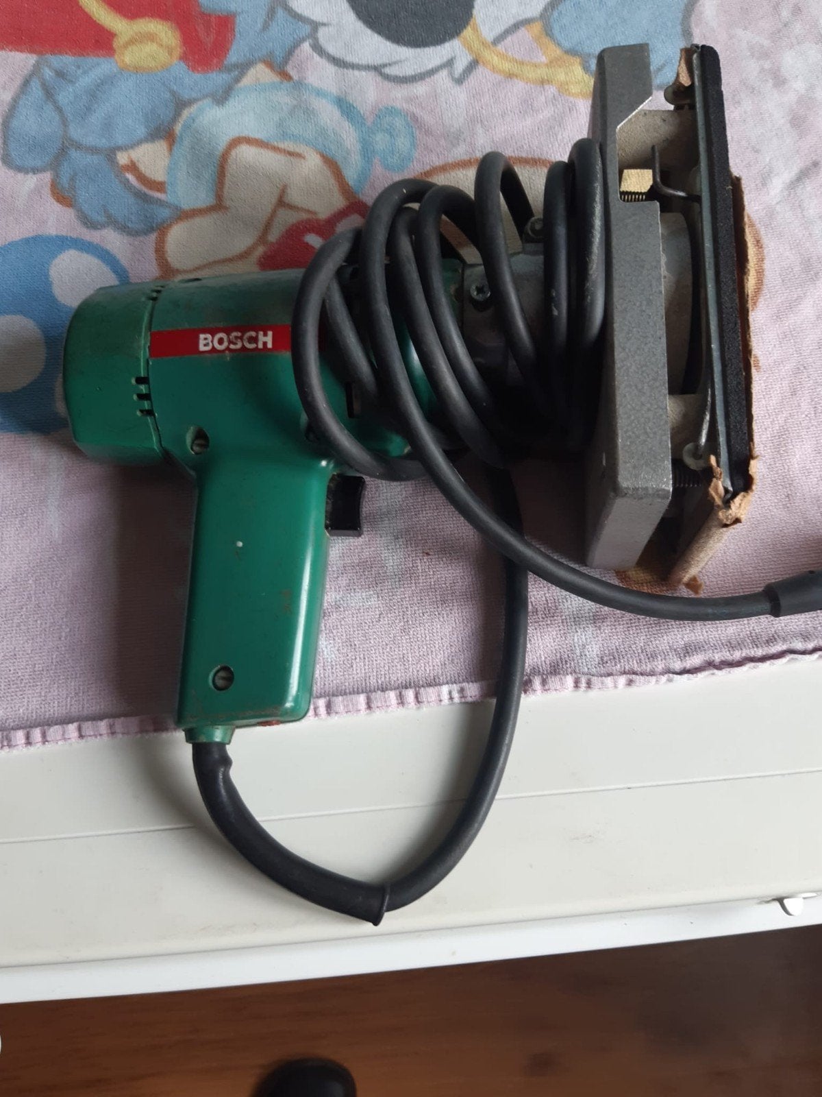 Bosch schuurmachine., Doe-het-zelf en Verbouw, Gereedschap | Schuurmachines, Ophalen, Gebruikt, Minder dan 600 watt, Vlakschuurmachine