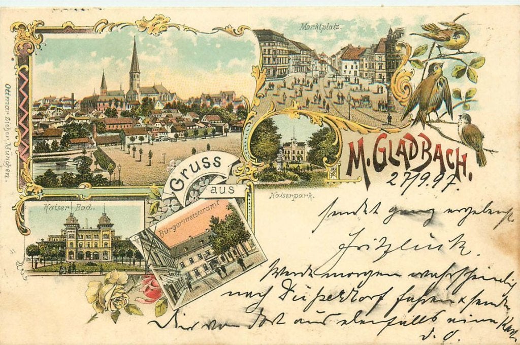702-047-025 Monchen Gladbach Litho, Verzenden, Voor 1920, Duitsland