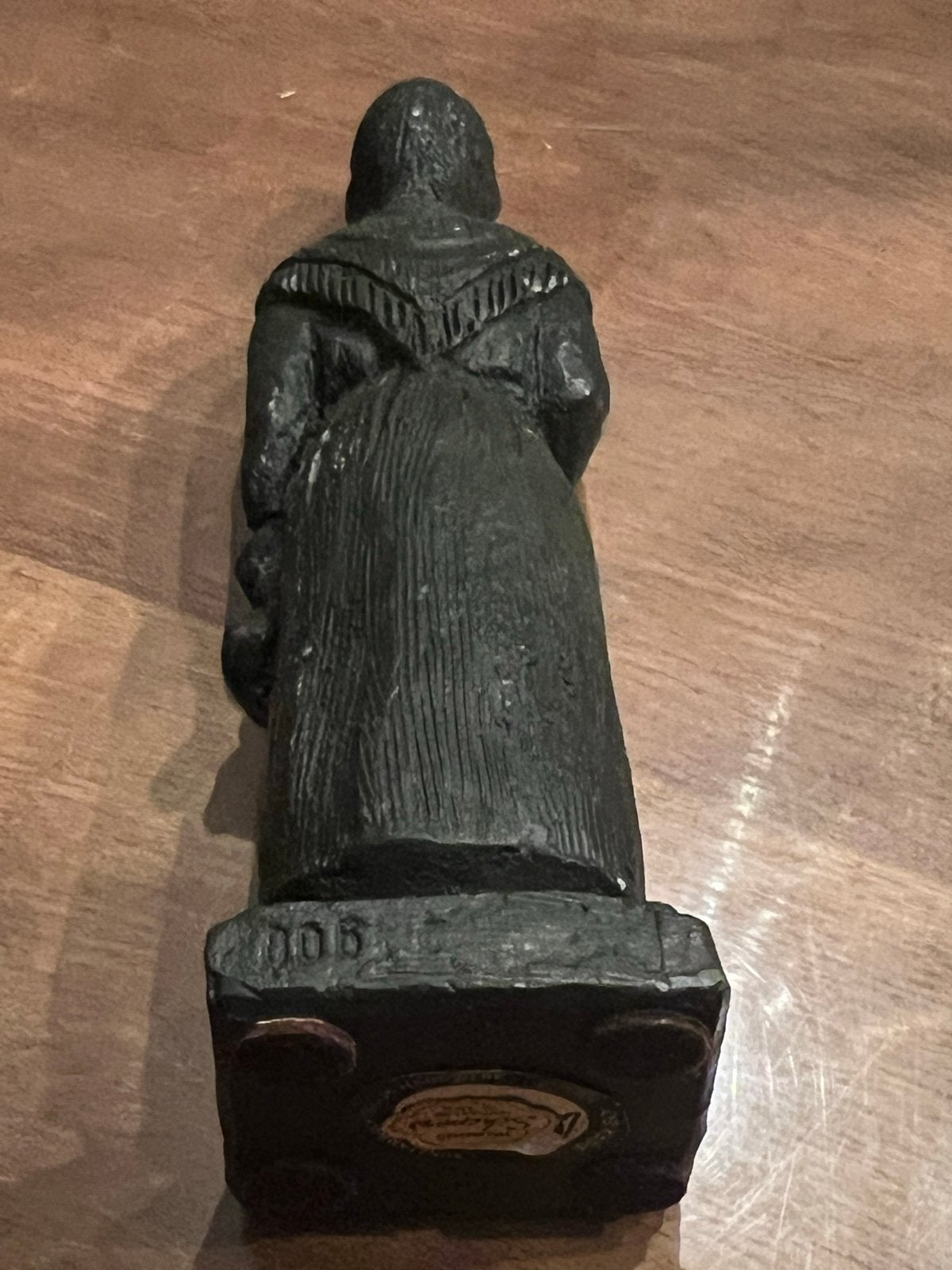 Bronzen beeldje Abraham 50 jaar met mosterdpot, Verzamelen, Ophalen of Verzenden
