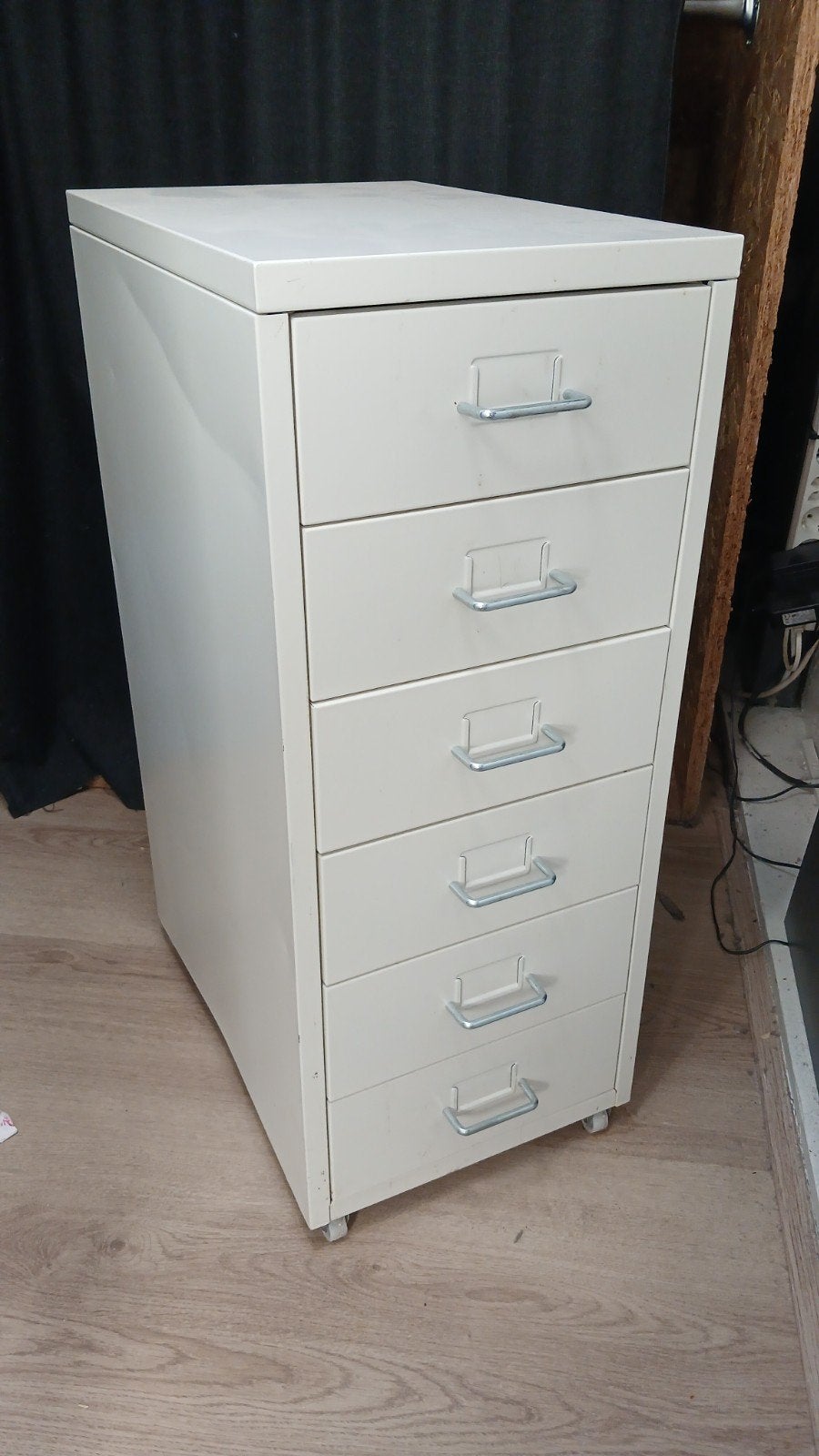 Witte metalen ladenkast, Huis en Inrichting, Ophalen, Gebruikt, 5 laden of meer, Minder dan 100 cm