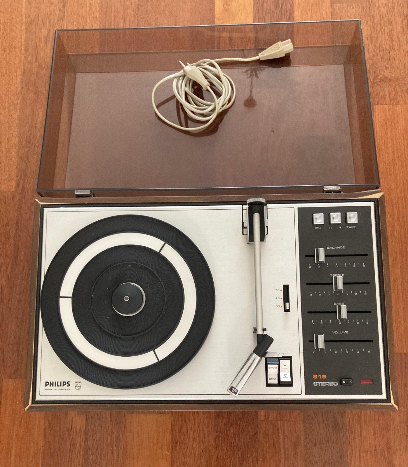 Philips 815 Stereo Platenspeler met speakers, Ophalen, Gebruikt, Platenspeler, Philips