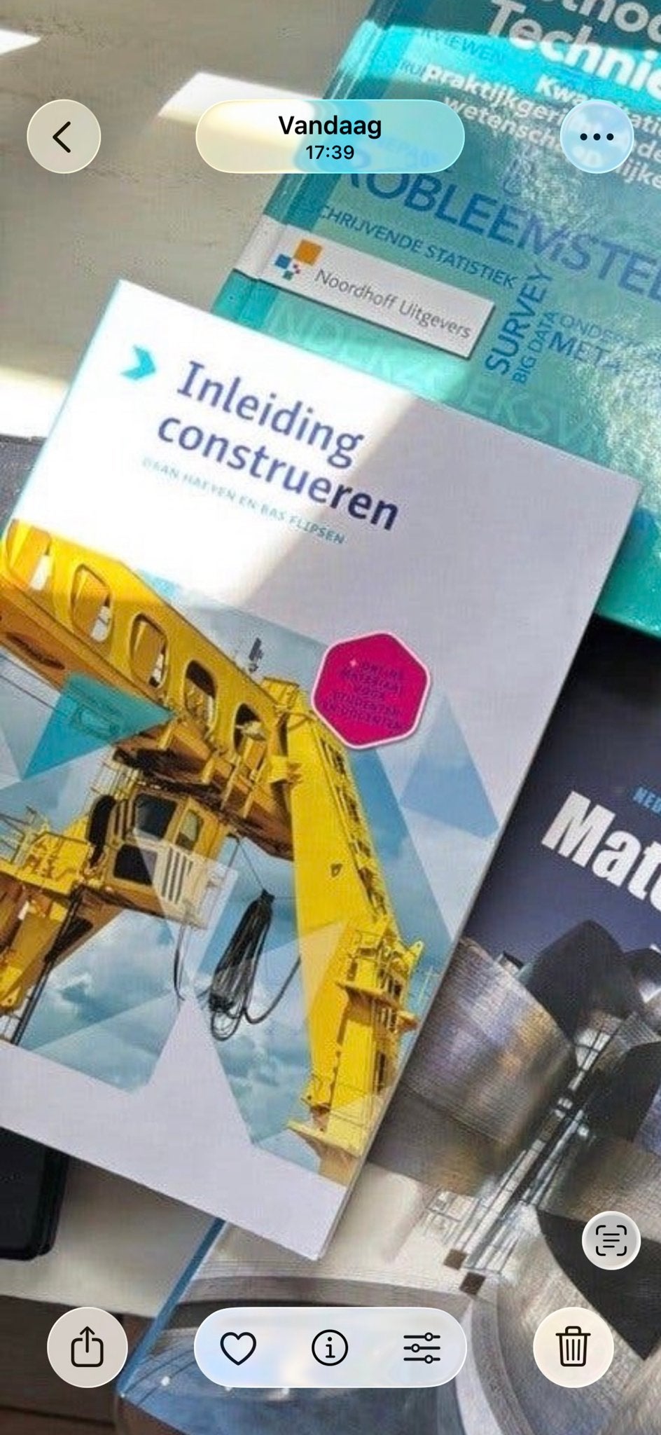 Inleiding Construeren - Studieboek Bouwkunde, Boeken, Ophalen of Verzenden, Beta, Zo goed als nieuw, HBO