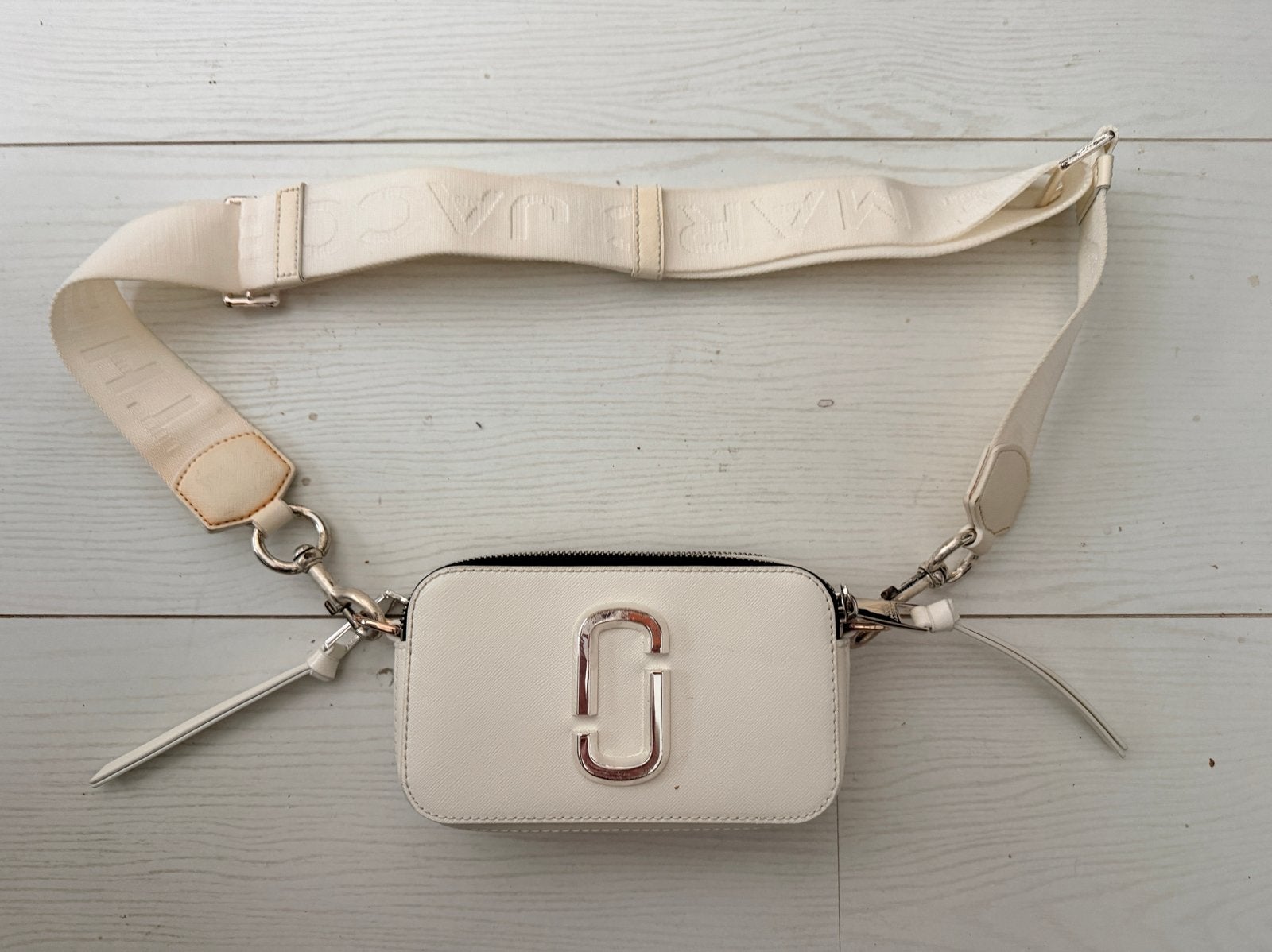 Marc Jacobs Snapshot tas, Sieraden, Tassen en Uiterlijk, Tassen | Damestassen, Ophalen, Gebruikt, Wit, Schoudertasje