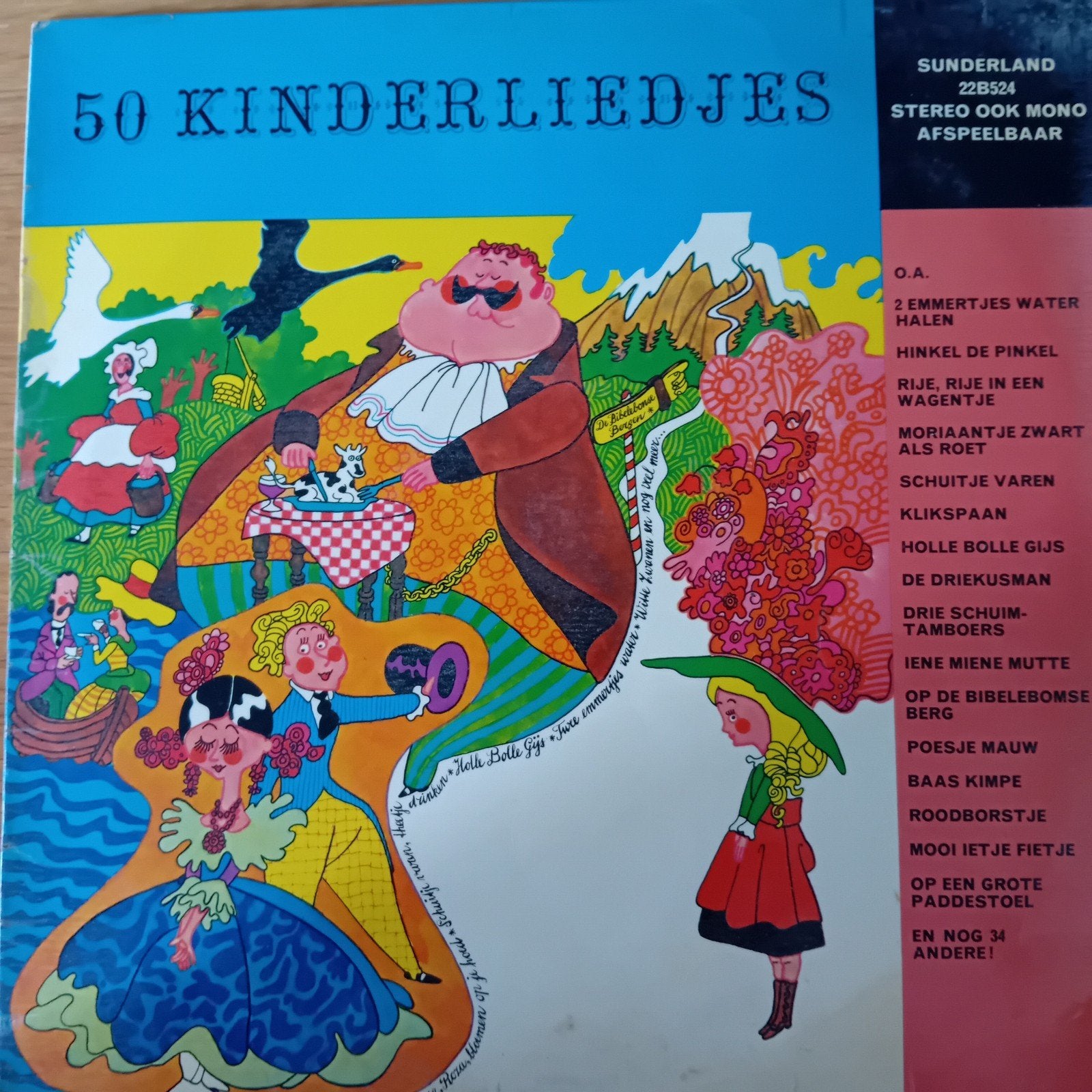 50 Kinderliedjes - Kinderkoor De Zonnepitten LP, Ophalen of Verzenden, Gebruikt, Muziek, Tot 2 jaar