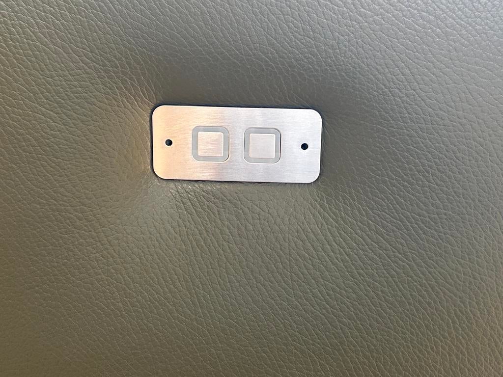 Luxe NIEUWE elektrische Montél fauteuil - Groen leer, Luxe, Nieuw, Leer, Ophalen of Verzenden