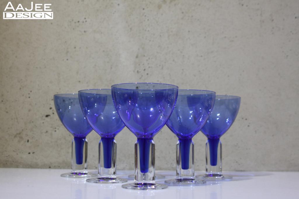 Studio Bormioli Rocco glas – Merlino – Los – In to the blue, Ophalen of Verzenden, Zo goed als nieuw, Overige typen