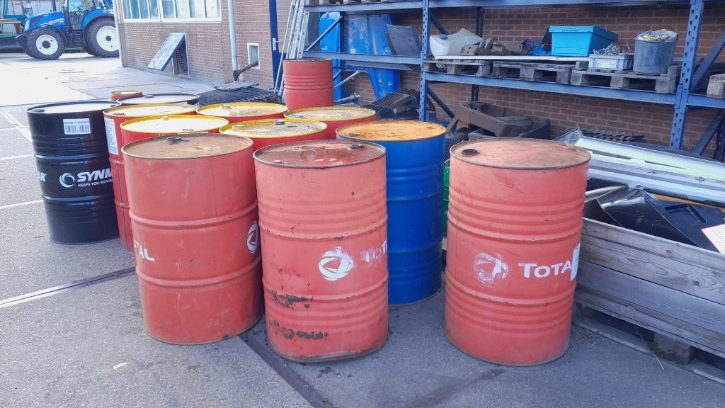 Olievat 205 liter, Tuin en Terras, Ophalen, Gebruikt, Onbekend, Onbekend
