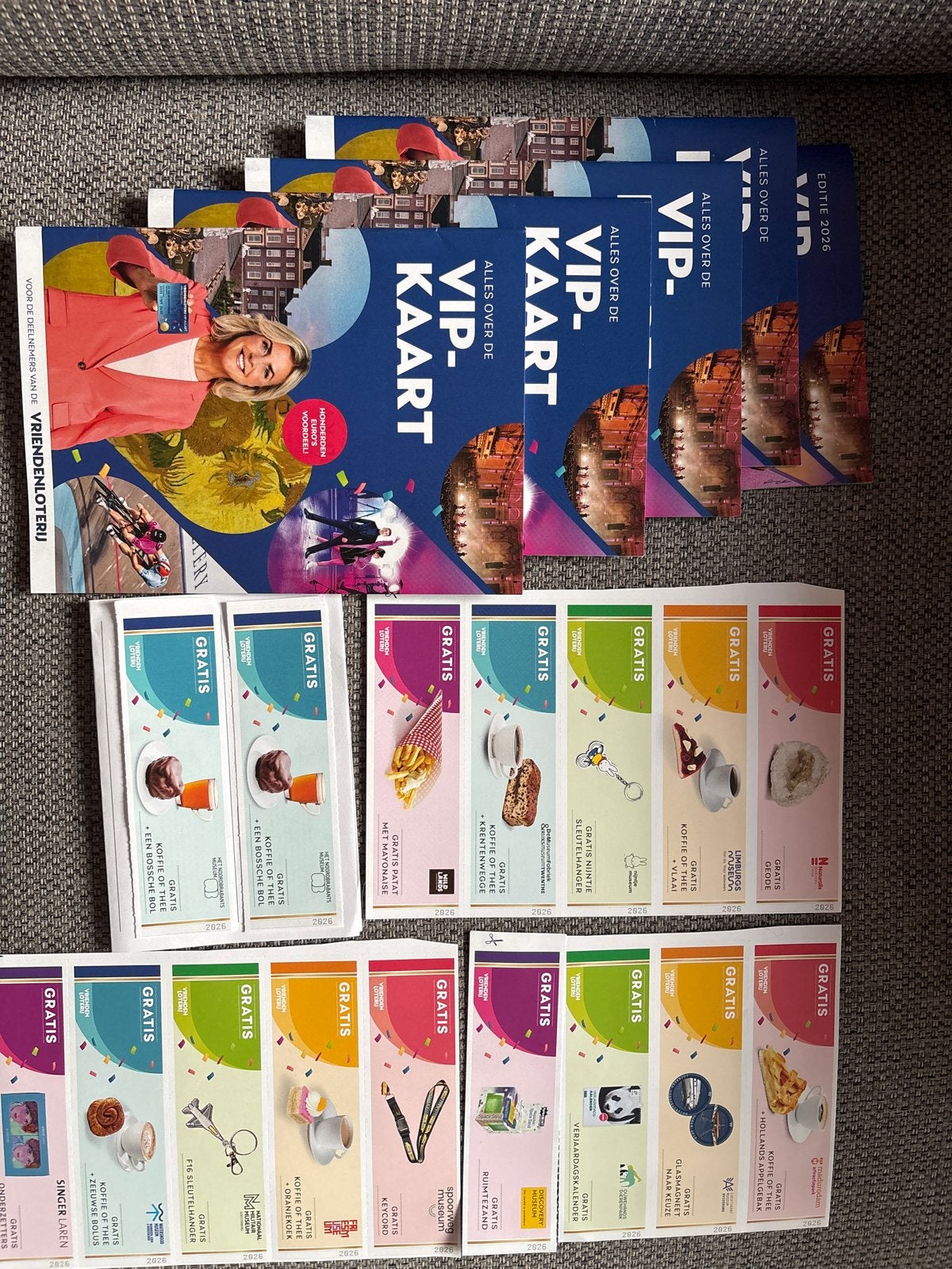 Vriendenloterij - VIP coupons vouchers bonnen, Tickets en Kaartjes, Eén persoon, Kortingsbon, Overige typen