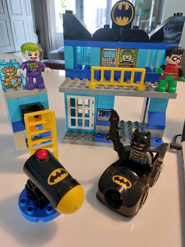 Lego Duplo Batcave Uitdaging 10842 met Batman, Joker, Robin, Gebruikt, Overige thema's, Ophalen of Verzenden, Duplo