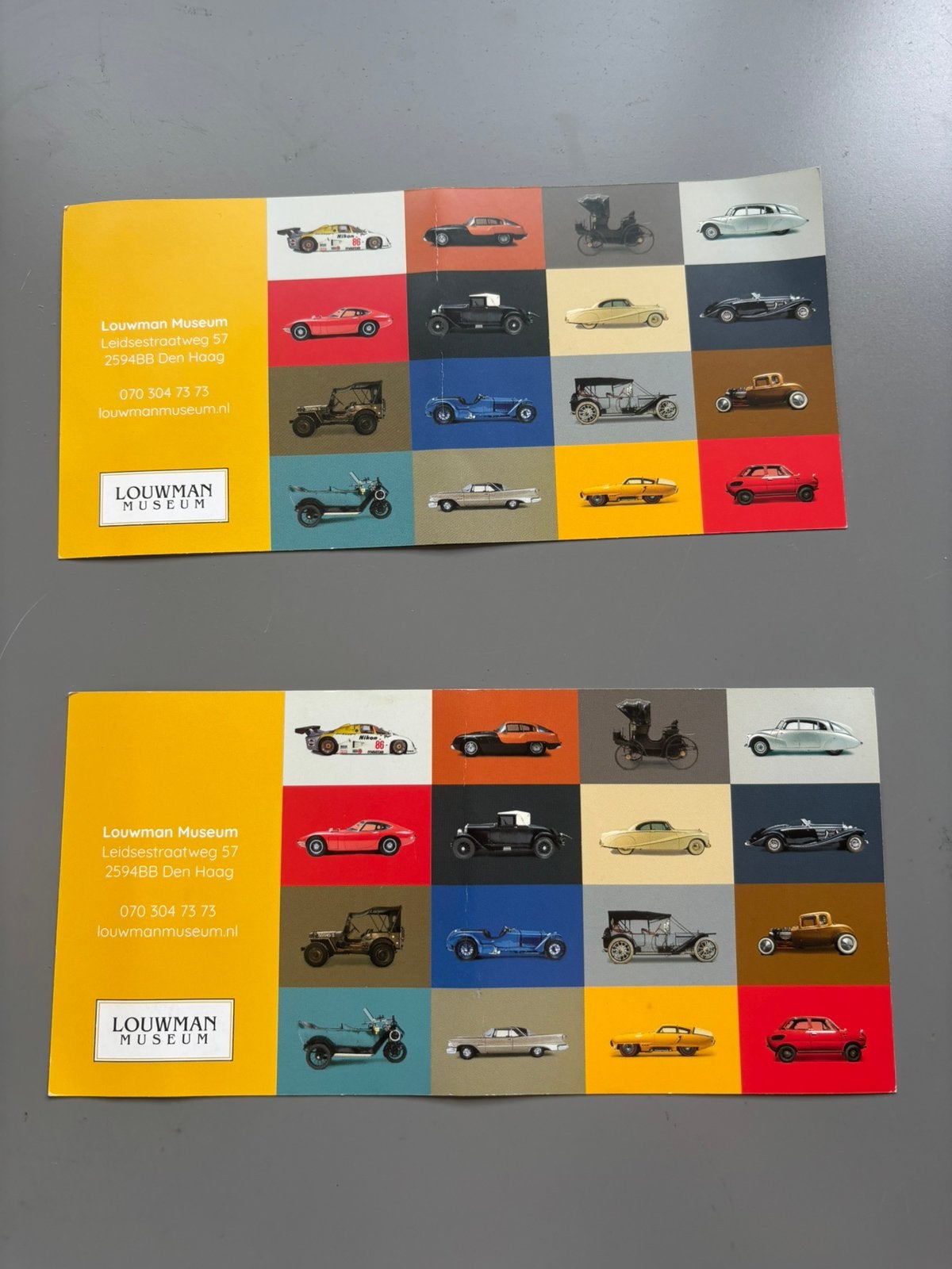 2 toegangskaarten Louwman museum, Tickets en Kaartjes, Twee personen, Ticket of Toegangskaart