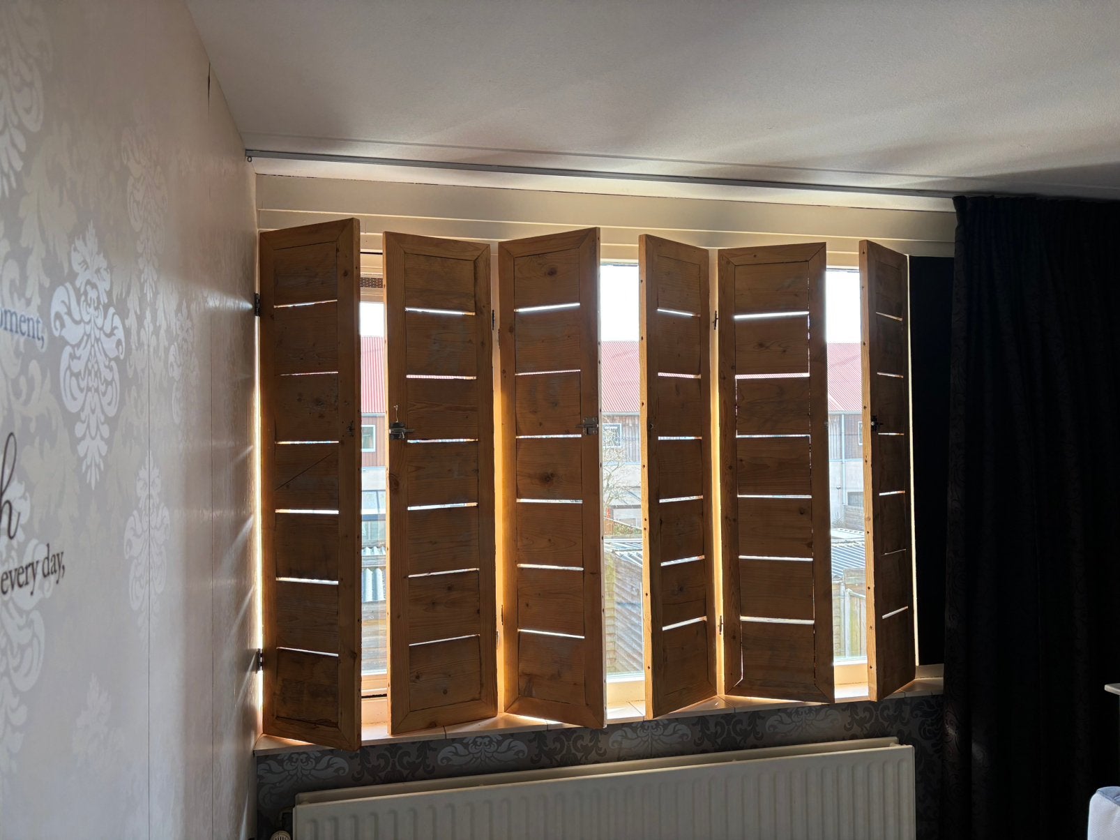 Steigerhouten luiken, Huis en Inrichting, Ophalen, Gebruikt