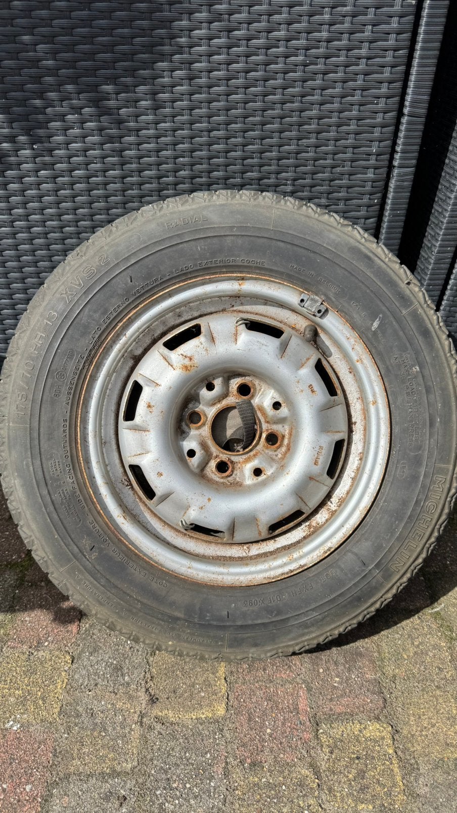 Reservewiel VW Golf MK1 , origineel, Ophalen, Gebruikt