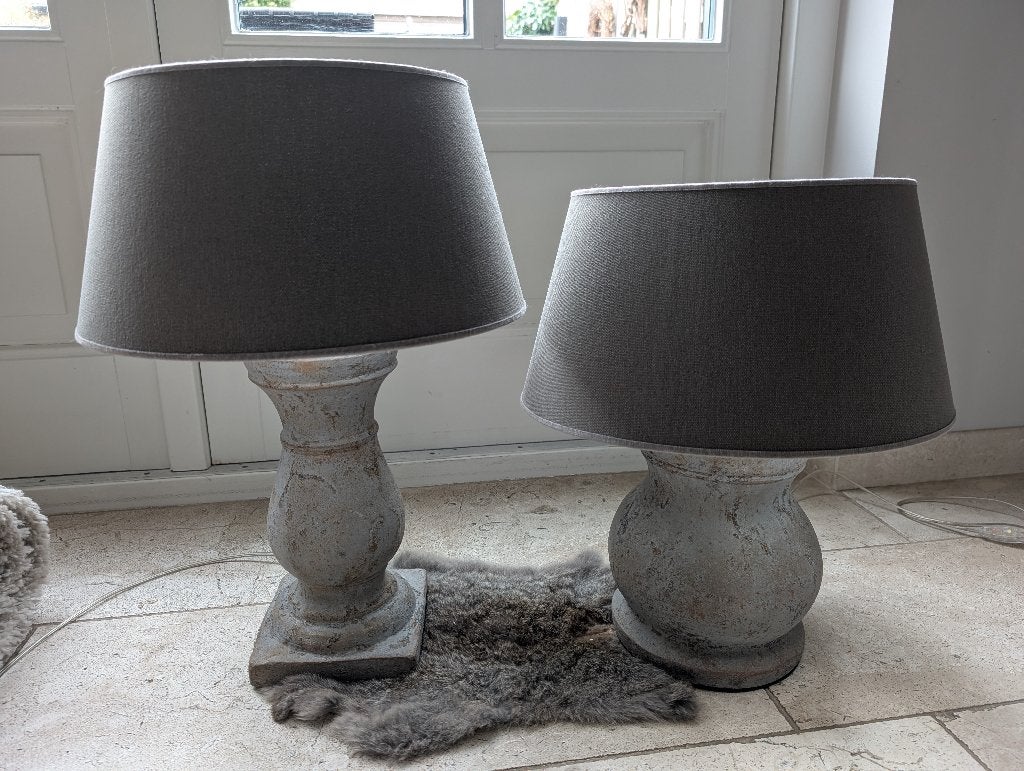 Baluster tafellampen landelijk, Huis en Inrichting, Met schakelaar, Overige typen, Overige merken, E27 (groot)