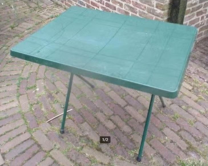 Inklapbare Campingtafel in PVC - 80x60x65, Ophalen of Verzenden, Zo goed als nieuw, Campingtafel