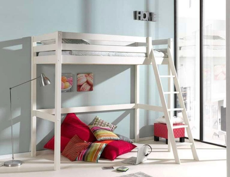 Hoogslaper 1-persoons van Vipack Pino, Ophalen, Gebruikt, Eenpersoons, 90 cm