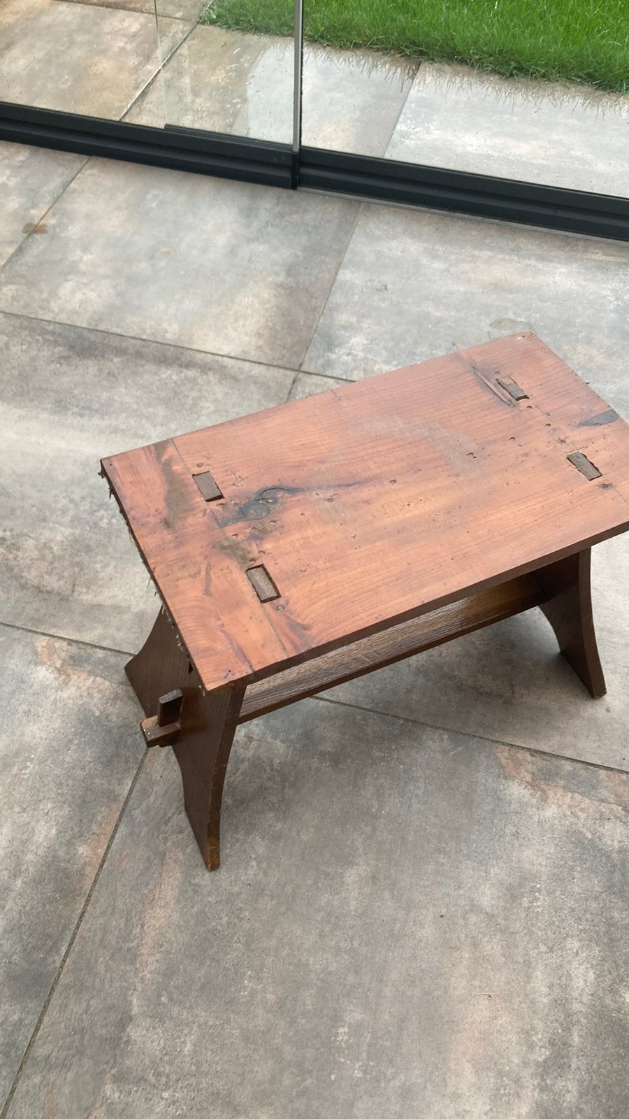 Bijzettafel, Antiek, Minder dan 50 cm, Gebruikt, Eikenhout