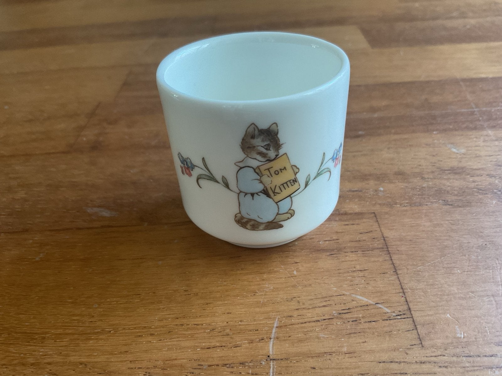 Royal Albert Beatrix Potter Tom Kitten eierdopje 1986, Ophalen of Verzenden
