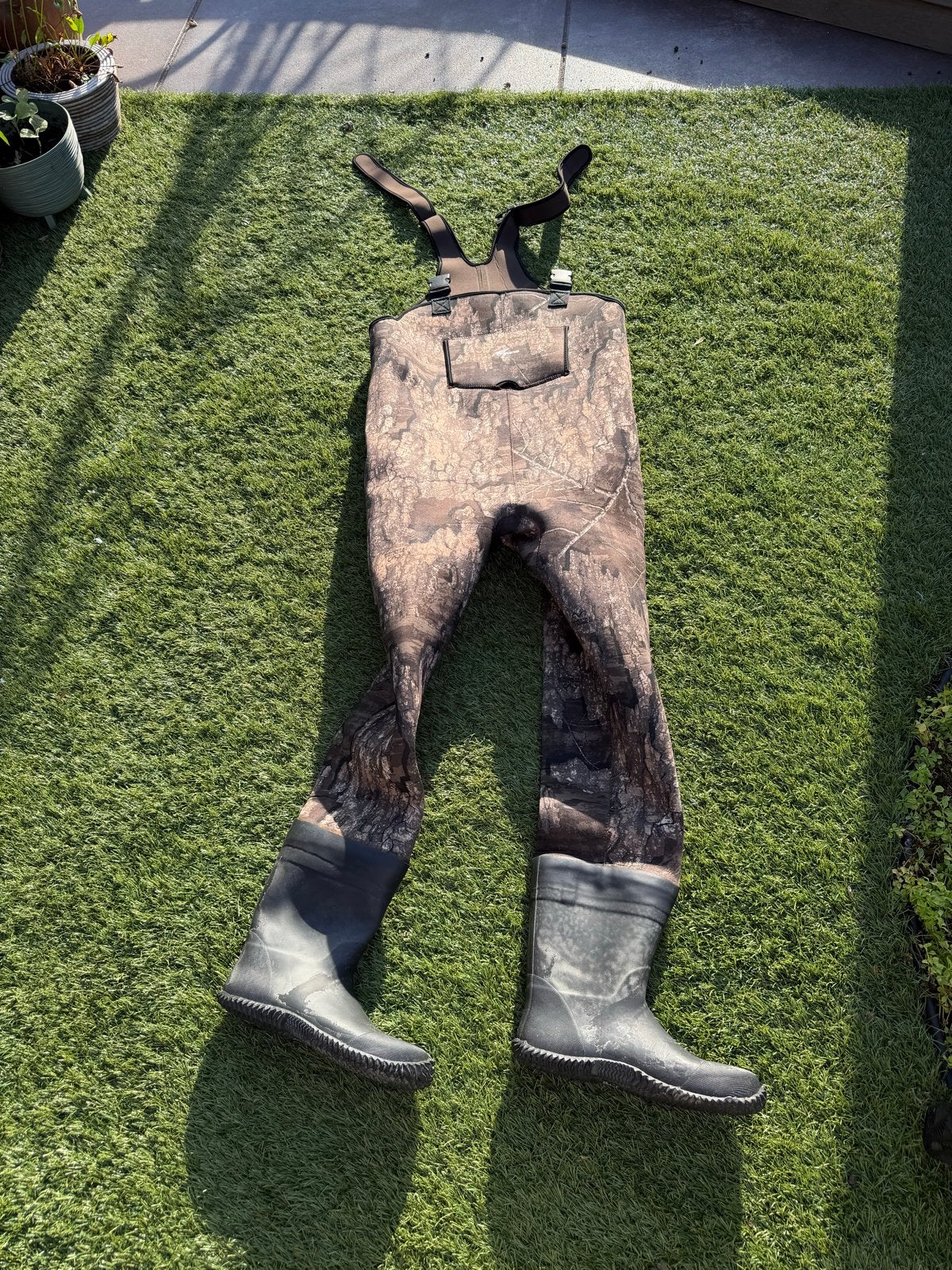 Neopreen Waadpak - Camouflage - Maat 42/43, Ophalen, Zo goed als nieuw, Kleding