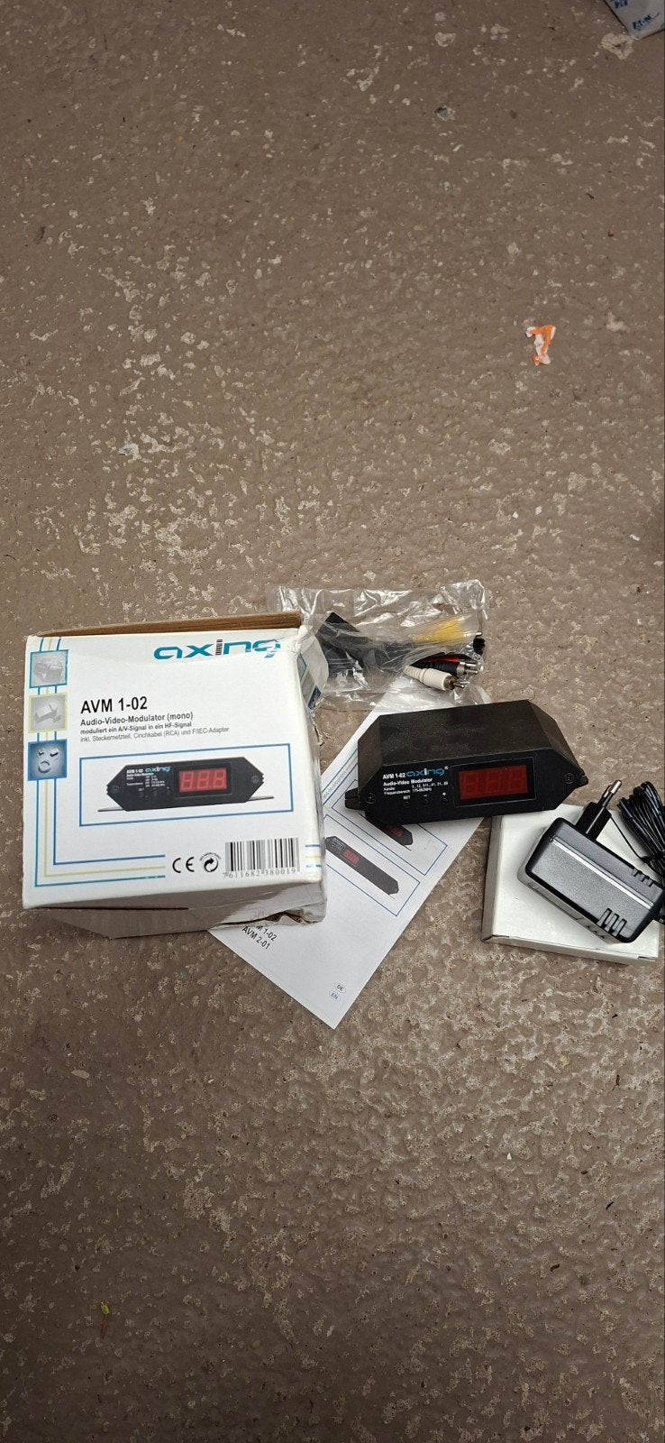 Axing AVM 1-02 Audio-Video Modulator (AV naar Coax / Antenne, Axing, Nieuw, Ophalen of Verzenden, Minder dan 2 meter