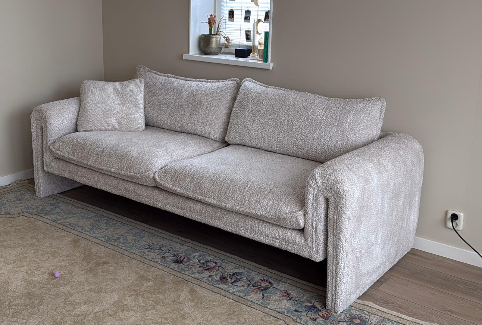 Richmond Interiors 3-zits bank créme - nieuwprijs €1.895, Ophalen, Zo goed als nieuw, Stof