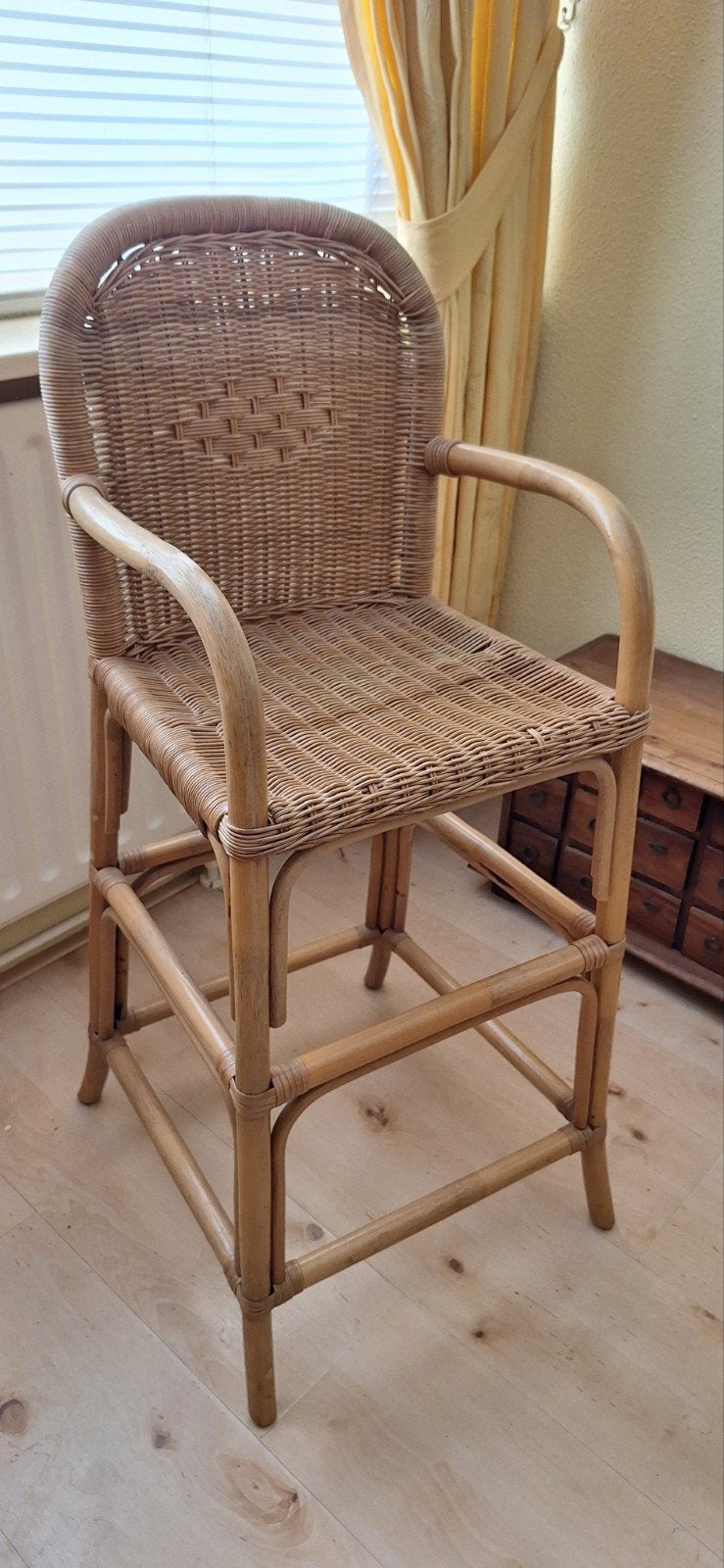 Rieten kinderstoel, zithoogte 62 cm, Ophalen, Gebruikt, Overige typen