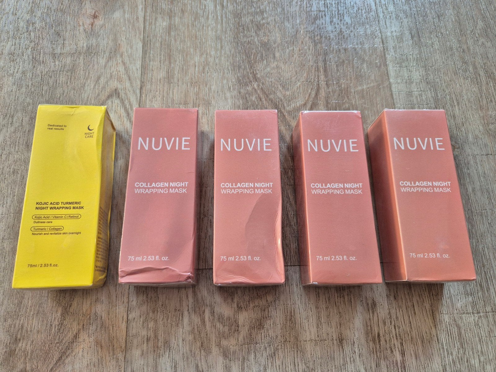 Nuvie Collagen Night Wrapping Mask - Nieuw in verpakking, Ophalen of Verzenden, Nieuw, Gehele gezicht, Verzorging