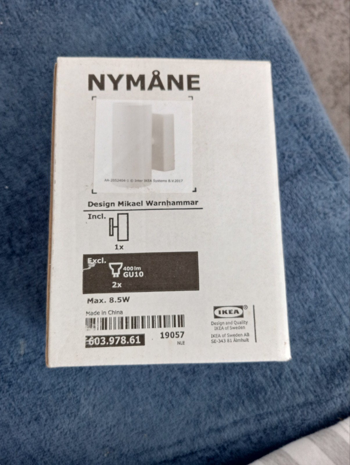 wandlamp/plafondlamp, Mikael Warnhammar, Ophalen, Nieuw, 50 tot 100 cm, Minder dan 100 cm