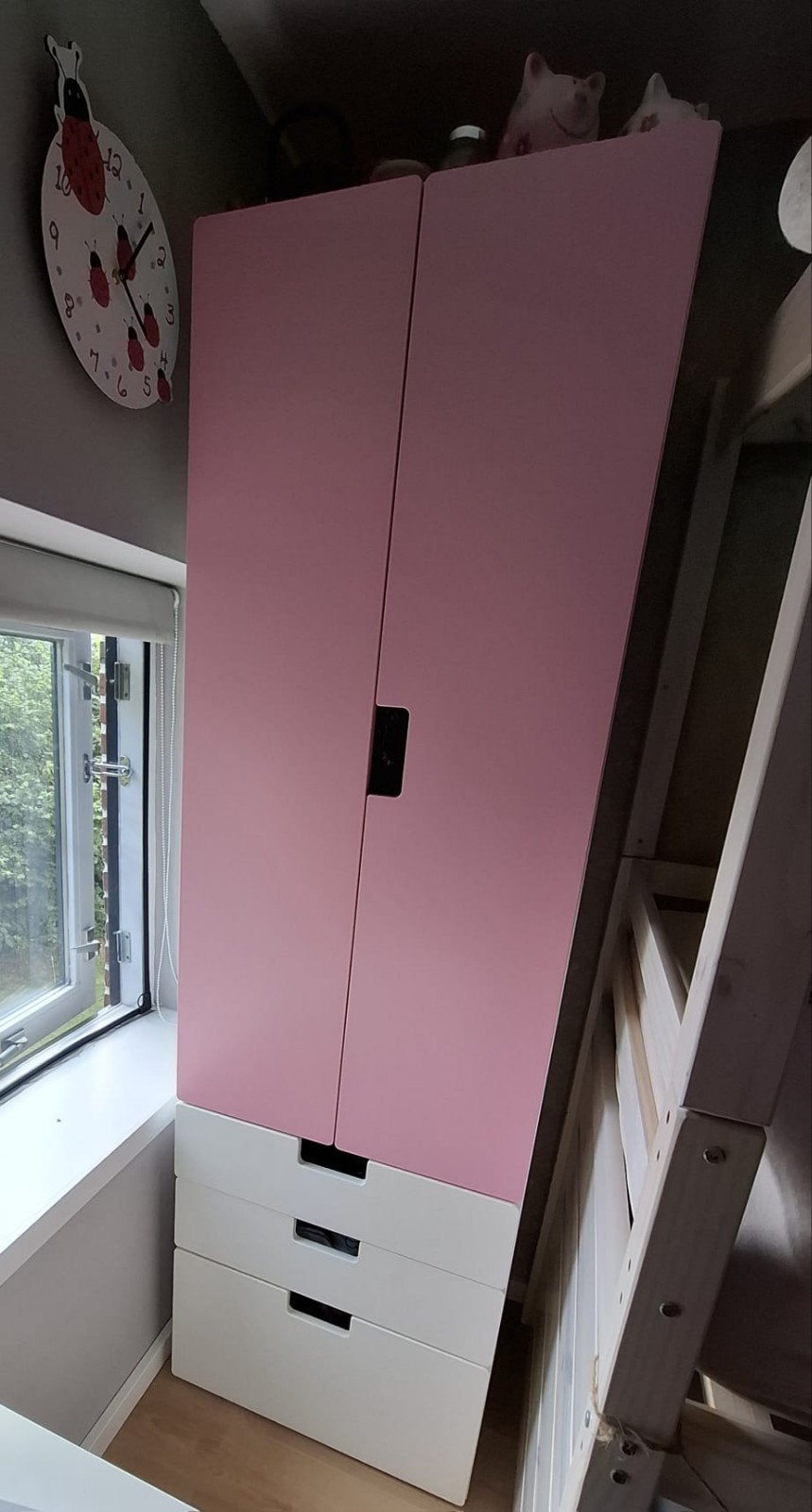 Ikea Stuva Roze kledingkast, Ophalen, 50 tot 100 cm, Zo goed als nieuw, 150 tot 200 cm