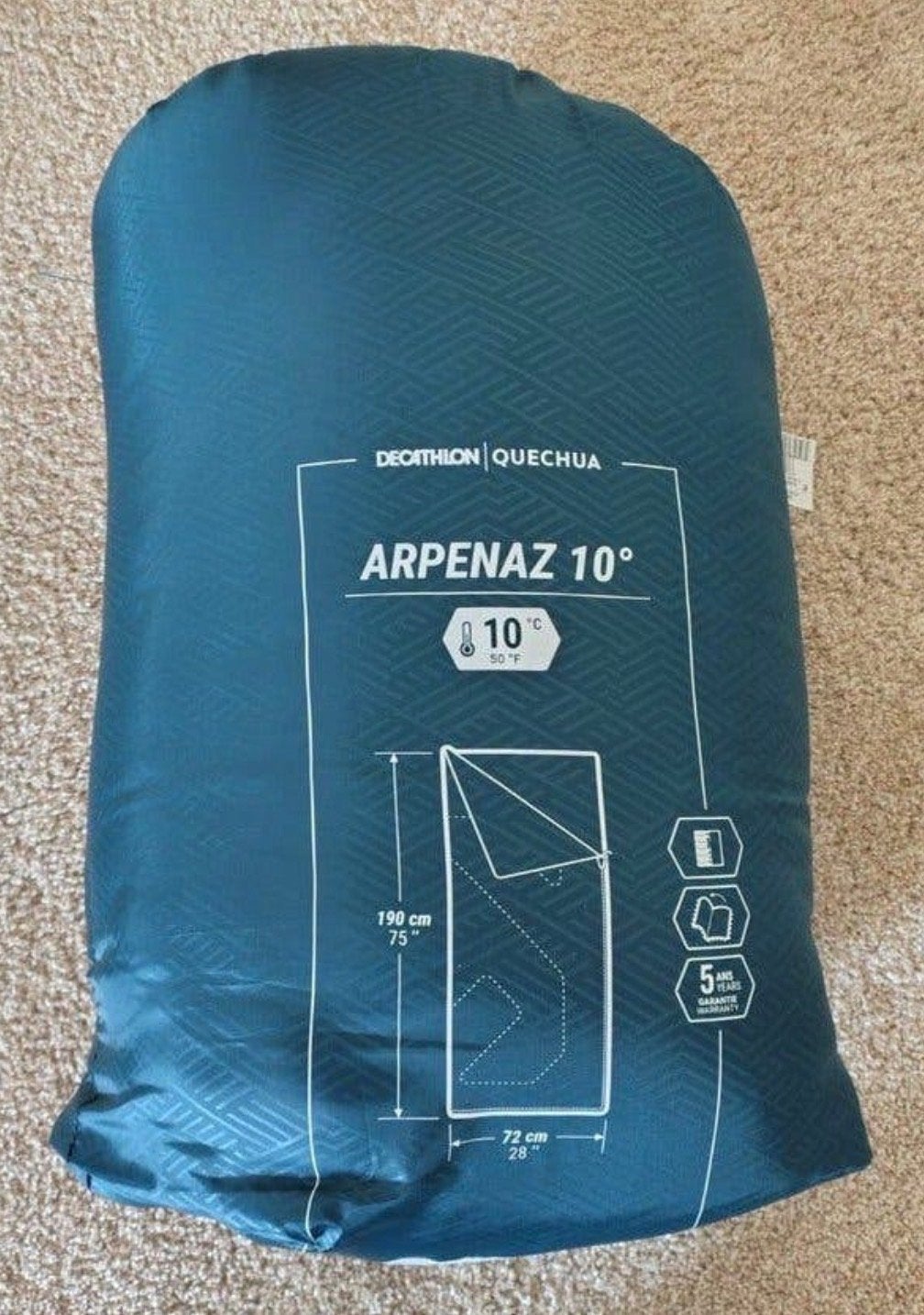 Quechua Arpenaz 10 Slaapzak - Ideaal voor kamperen, Ophalen of Verzenden, Nieuw
