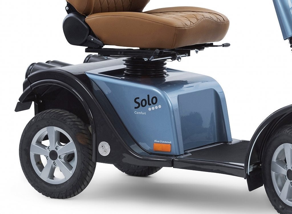 Te koop Scootmobiel Solo 4 Blue Diamond in nieuwe staat, Diversen, Ophalen, Zo goed als nieuw, 46 km of meer, 16 km/u of meer