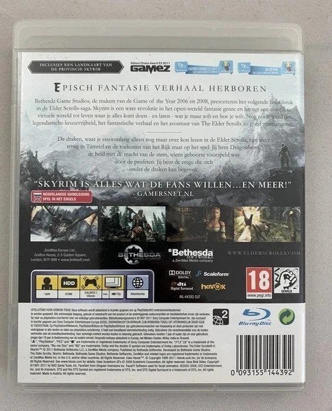 Playstation 3 The Elder Scrolls V Skyrim Compleet, Coolsingel 104, 3011 AG Rotterdam, Netherlands, Vanaf 18 jaar, Verzenden, 1 speler