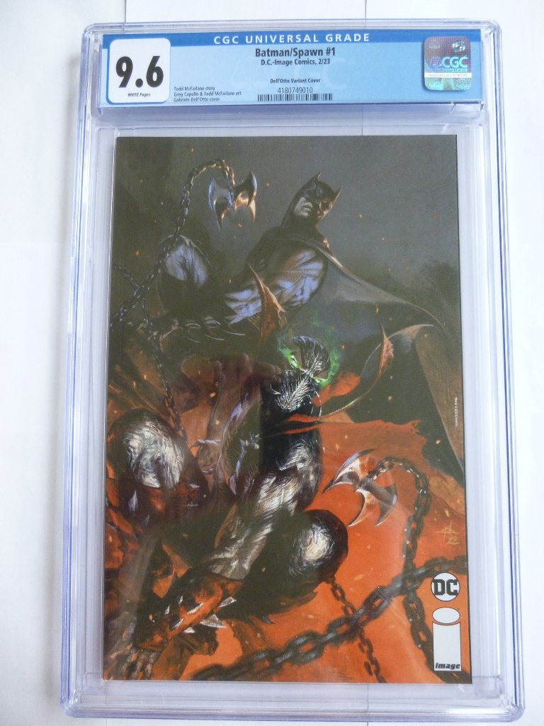 DC/IMAGE COMIC CGC9.6DELL'OTTO VARIANT"BATMAN/SPAWN''#1 2023, Boeken, Eén comic, Amerika, Ophalen of Verzenden, Zo goed als nieuw