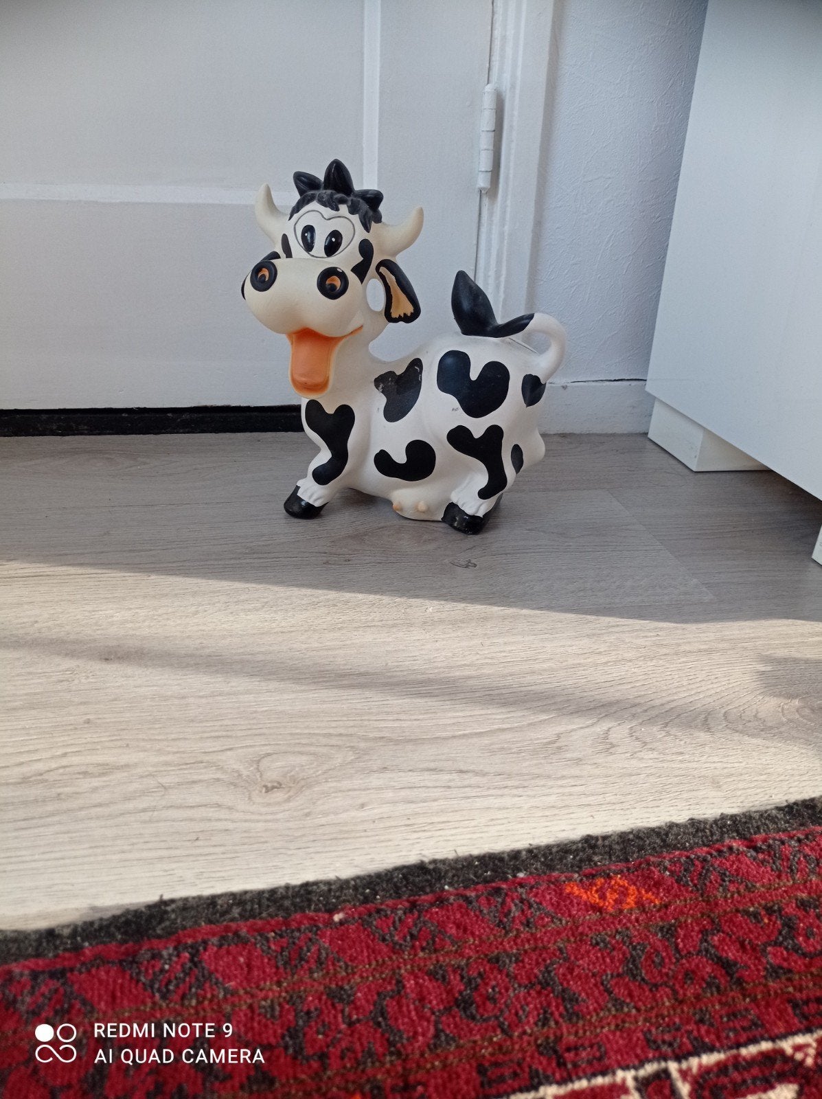 Vintage Ceramic Happy Laughing Cow Money Box, Ophalen of Verzenden, Dier