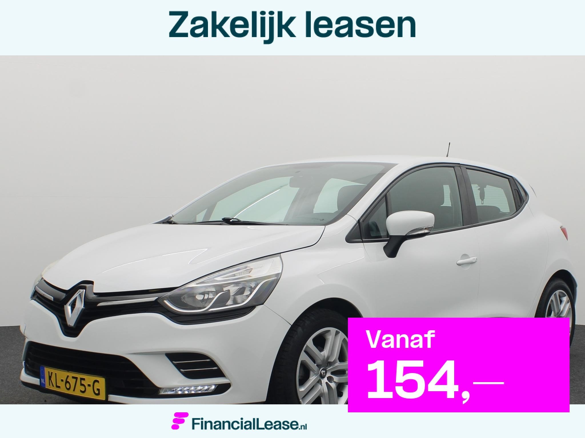 Renault Clio 1.5 dCi Ecoleader Zen D-RIEM VV / AIRCO / NAVI, Voorwielaandrijving, Stof, Gebruikt, Wit