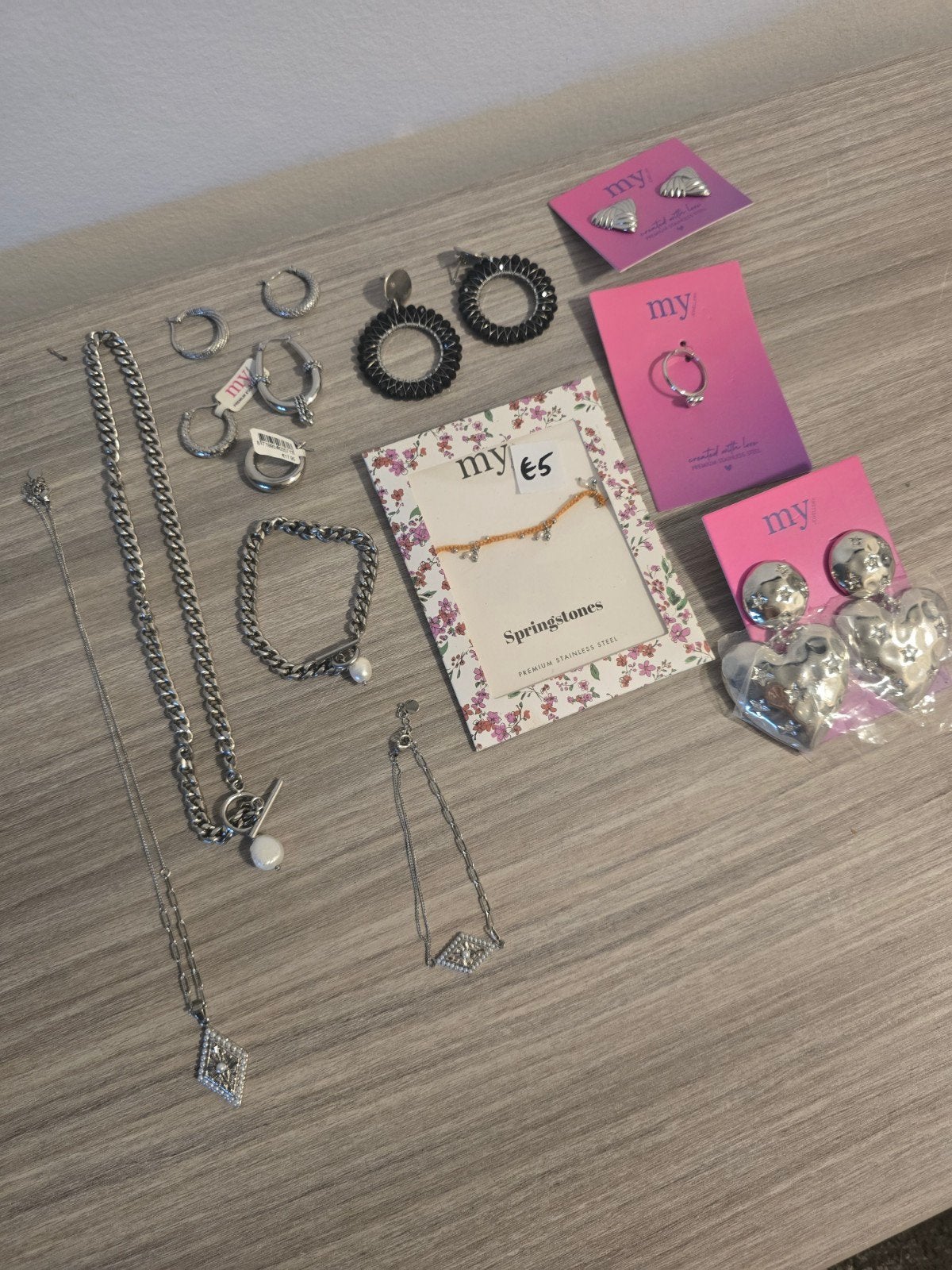 myjewellery sieraden set, Sieraden, Tassen en Uiterlijk, Piercings, Ophalen of Verzenden, Staal, Oor- of Traguspiercing