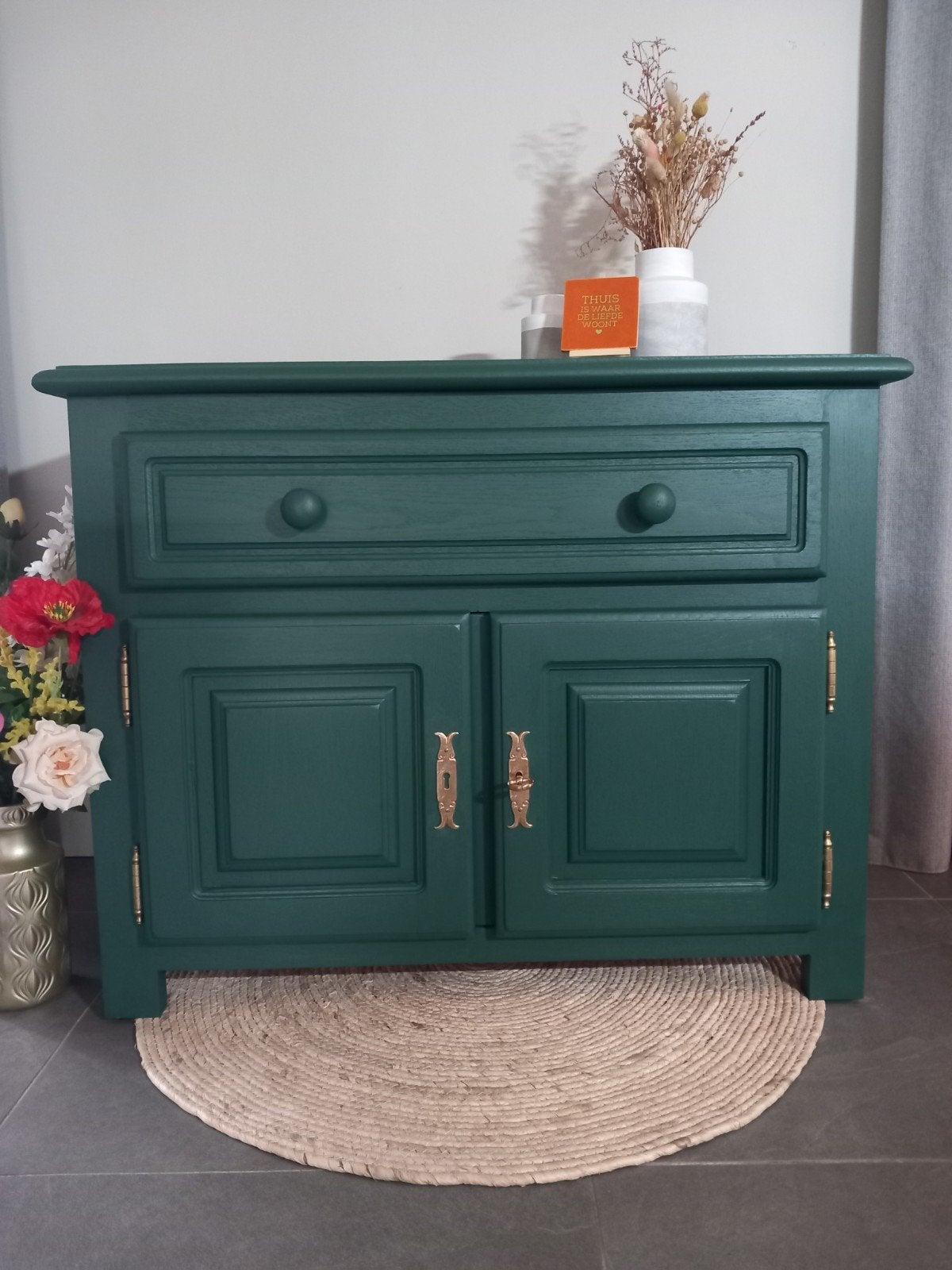 Prachtige ladekast, dressoir, commode, opbergkast, Ophalen, 1 of 2 laden, Eikenhout, 50 tot 100 cm